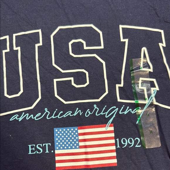 Navy USA Graphic T-Shirt - Picture 2 of 4